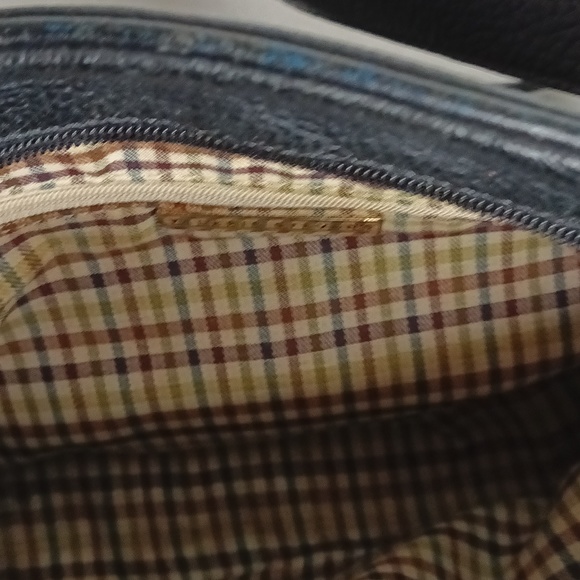 Vintage Valerie Stevens Black Pebble Leather Crossbody Shoulder Strap Bag Purse - Picture 8 of 11